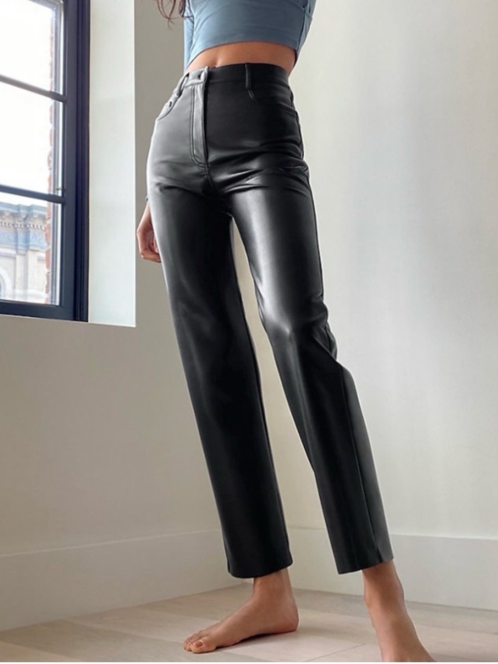 Aritzia Wilfred Melina Vegan Leather Pant
